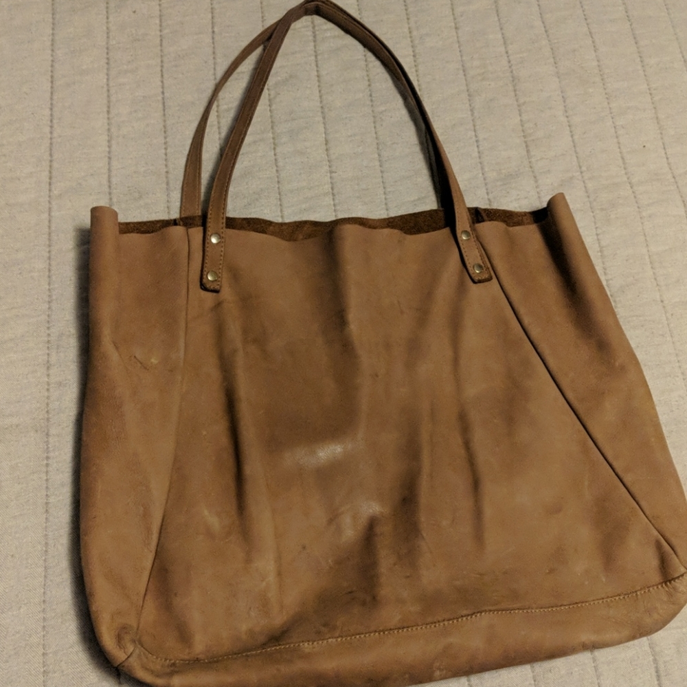American Apparel Leather Tote Bag